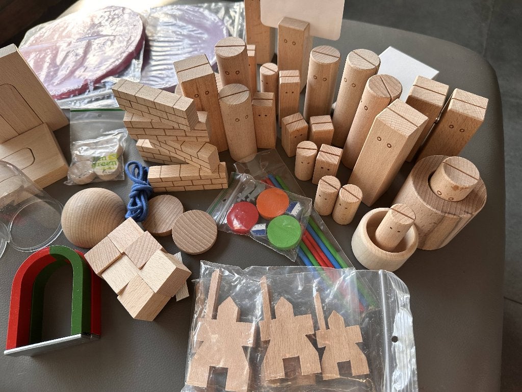 Houten poppetjes voor systemisch werk/familieopstelling, Ophalen of Verzenden, Zo goed als nieuw