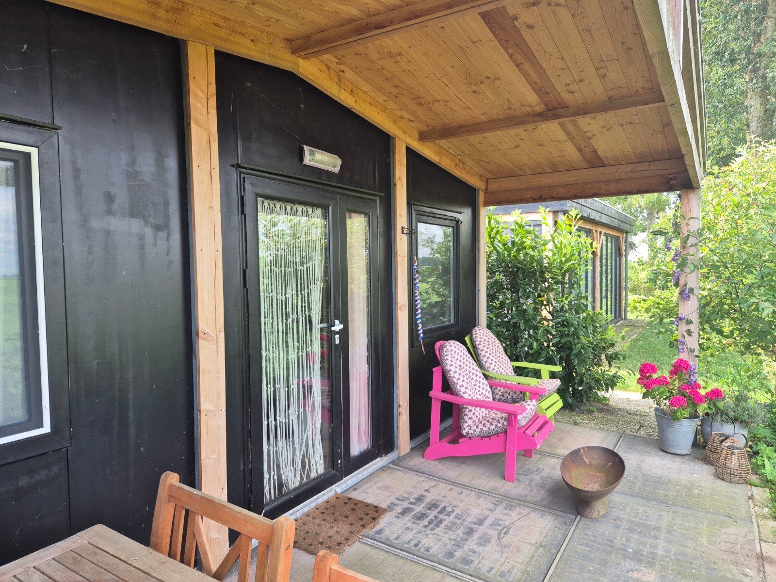 Tiny House 6x 4,80 m, recent opgeknapt met overkapping, Tuin en Terras, Ophalen