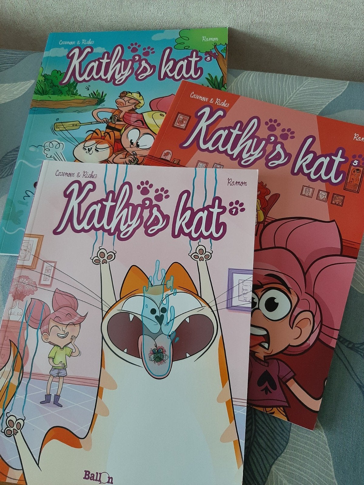 Kathy's Kat - Complete serie (3 stripboeken), Complete serie of reeks, Ophalen, Zo goed als nieuw