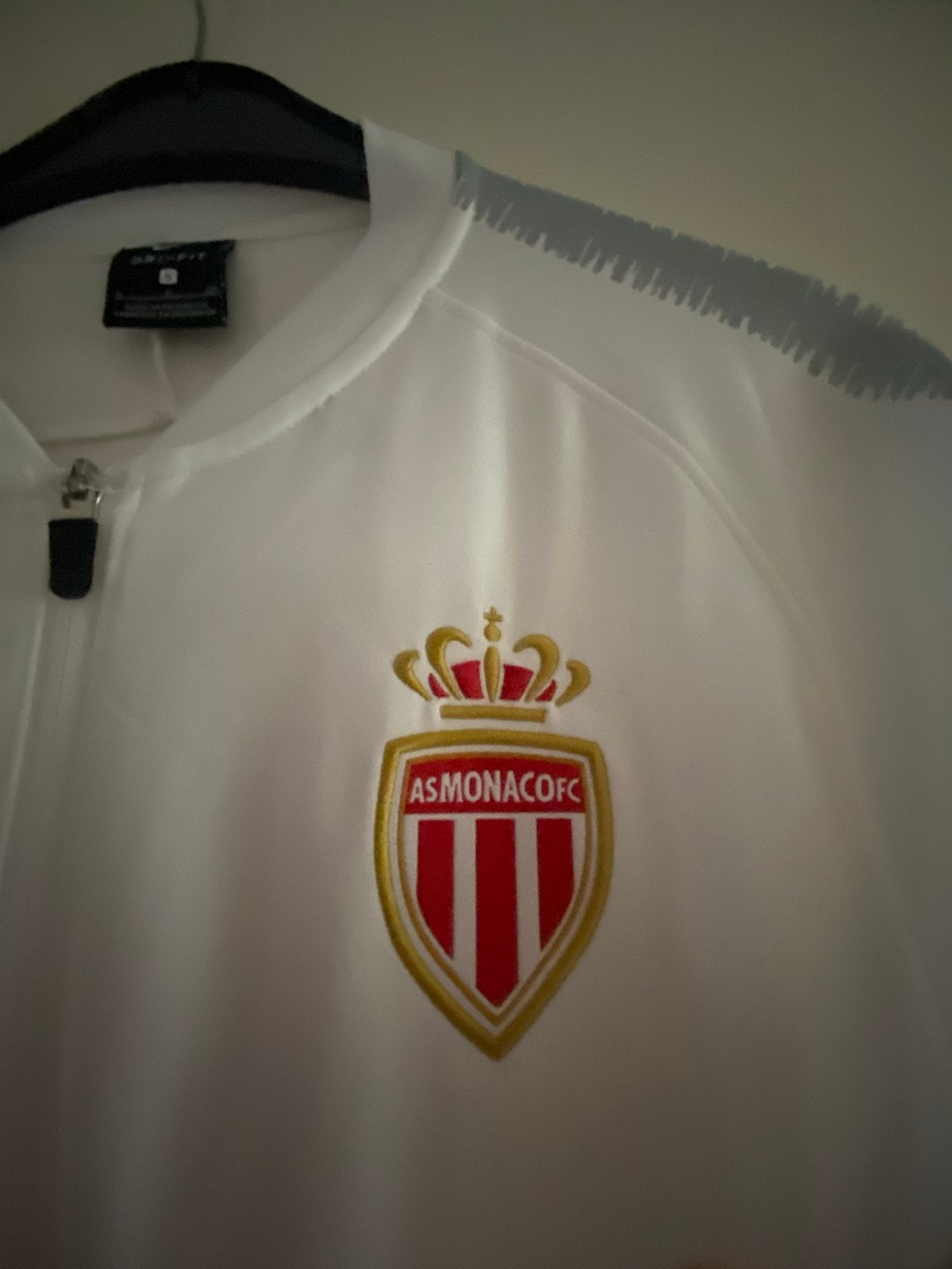 AS Monaco FC Nike Dri-Fit Trainingsjack Maat S, Wit, Ophalen of Verzenden, Zo goed als nieuw, Voetbal