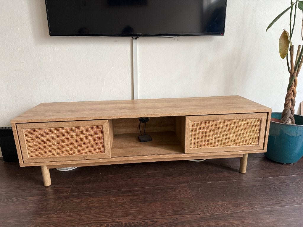 Tv meubel, Gebruikt, 100 tot 150 cm, Ophalen of Verzenden, Minder dan 100 cm