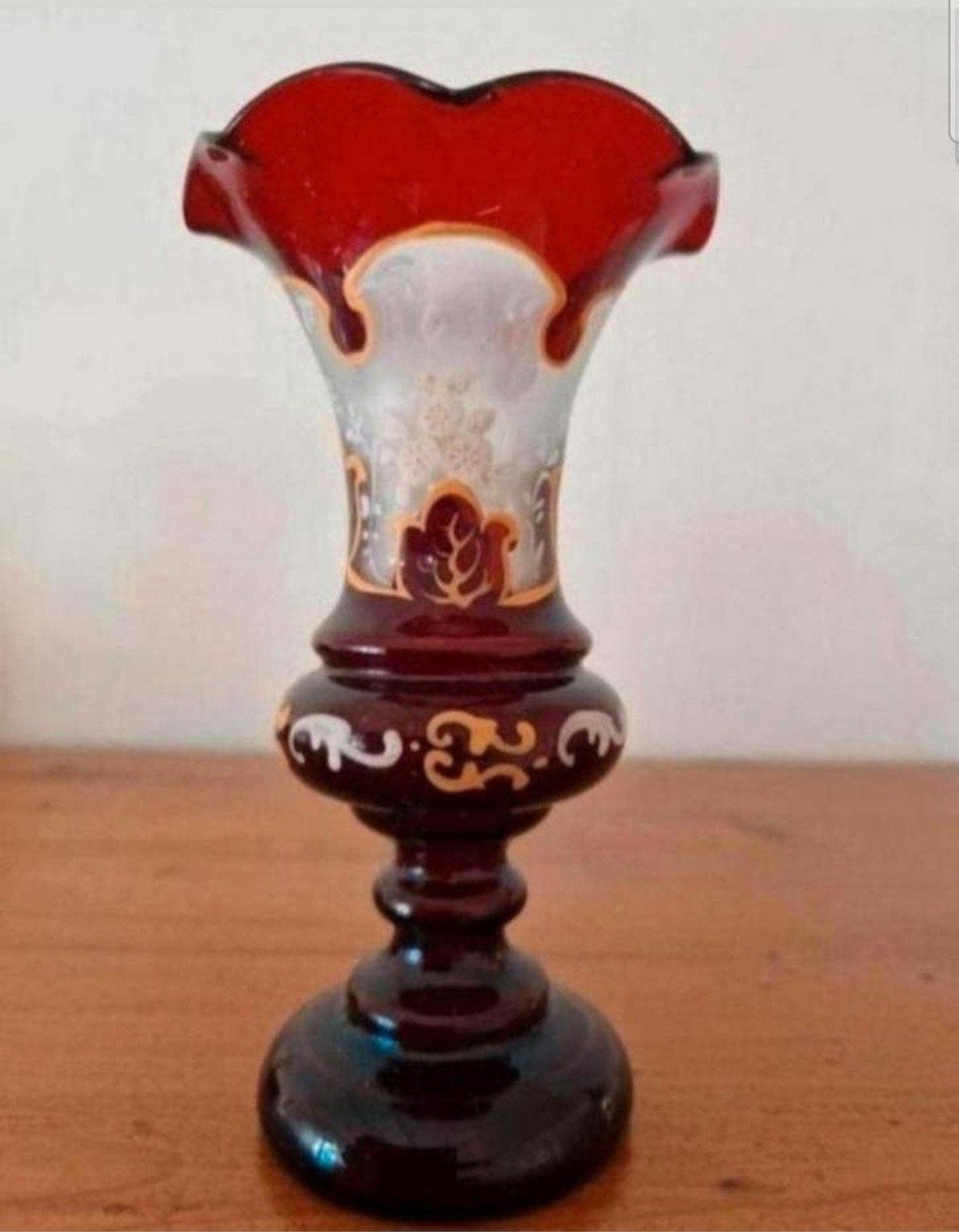 Biedermeier vaasje, Ophalen of Verzenden