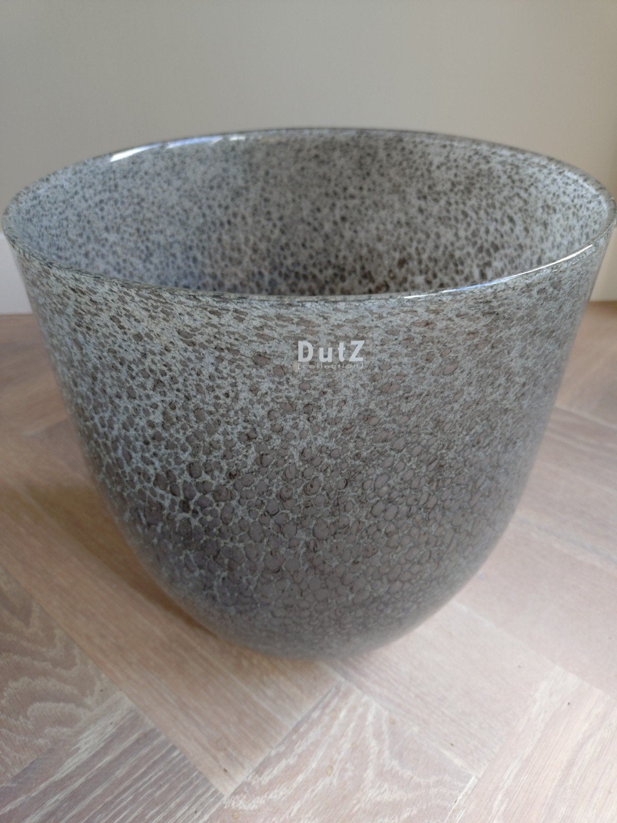 Gespikkelde GROTE Design vaas DutZ Collection ZGAN, Ophalen, Zo goed als nieuw