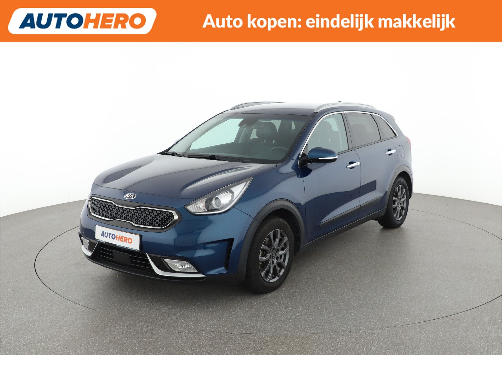 Kia Niro 1.6 GDi Hybrid ExecutiveLine |WU67507| (bj 2018), Gebruikt, Met garantie (alle), Blauw, 23 km/l