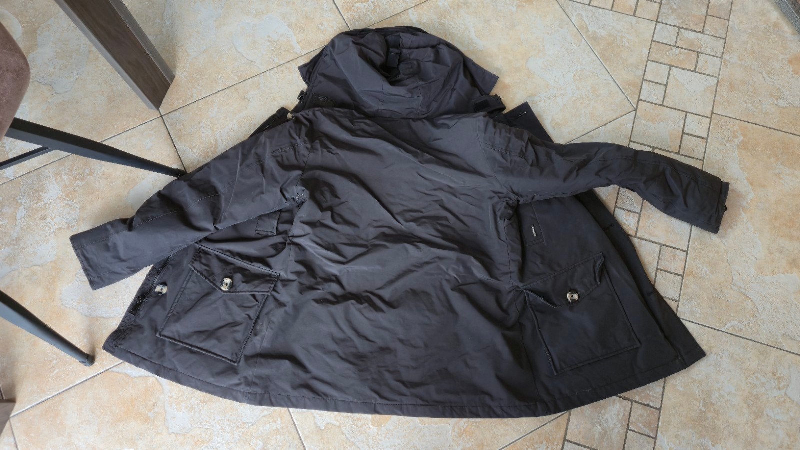 air force 4 pocket parka jas maat m donderblauw, Maat 38/40 (M), Airforce, Zwart, Ophalen of Verzenden