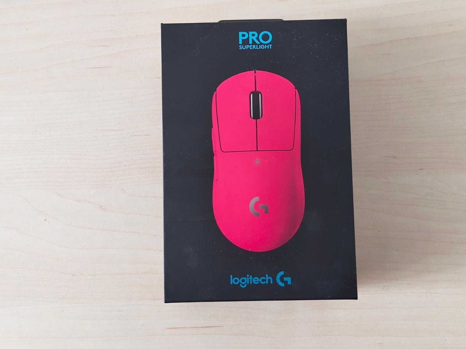 Logitech G Pro X Superlight Gaming Muis - Magenta, Ophalen, Rechtshandig, Muis, Zo goed als nieuw