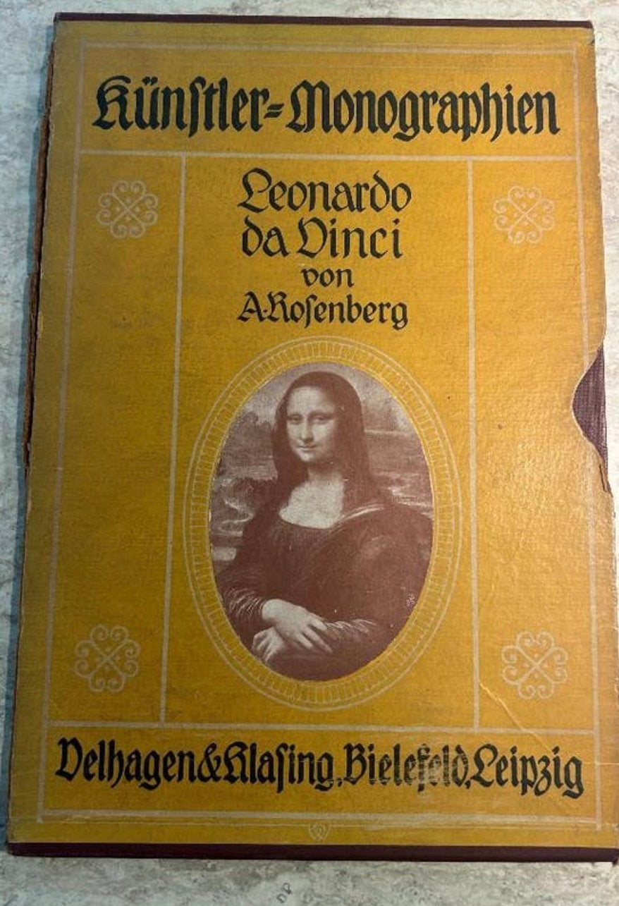 Antieke Leonardo Da Vinci 1907 - Künstler monographien, Antiek en Kunst, Verzenden