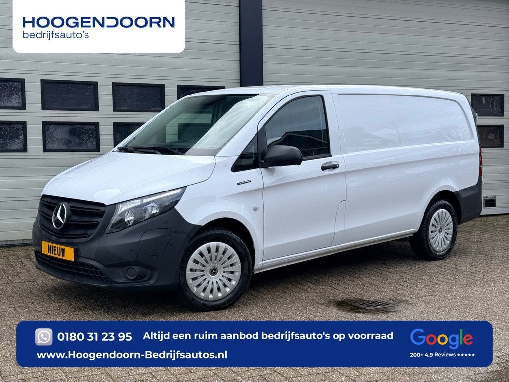 Mercedes-Benz eVito 112 66 kWh Snelladen L2 Lang - Camera -, Auto's, Stof, Gebruikt, 116 pk, Wit