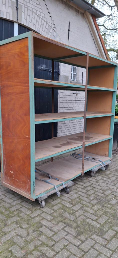 Zware metalen stellingkast robuust, Ophalen, Gebruikt
