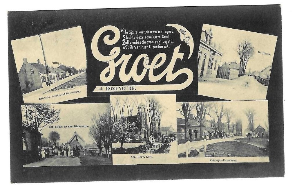 Rozenburg - De Buurt/Bianendijk/Brielsche Veerheuvel, Verzenden, Voor 1920, Gelopen, Zuid-Holland