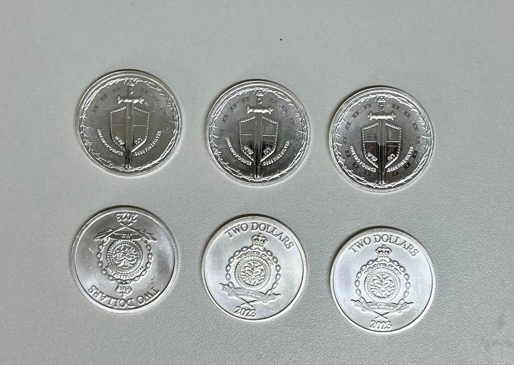Sword of Truth 1oz Zilveren Munten 2023, Ophalen, Zilver