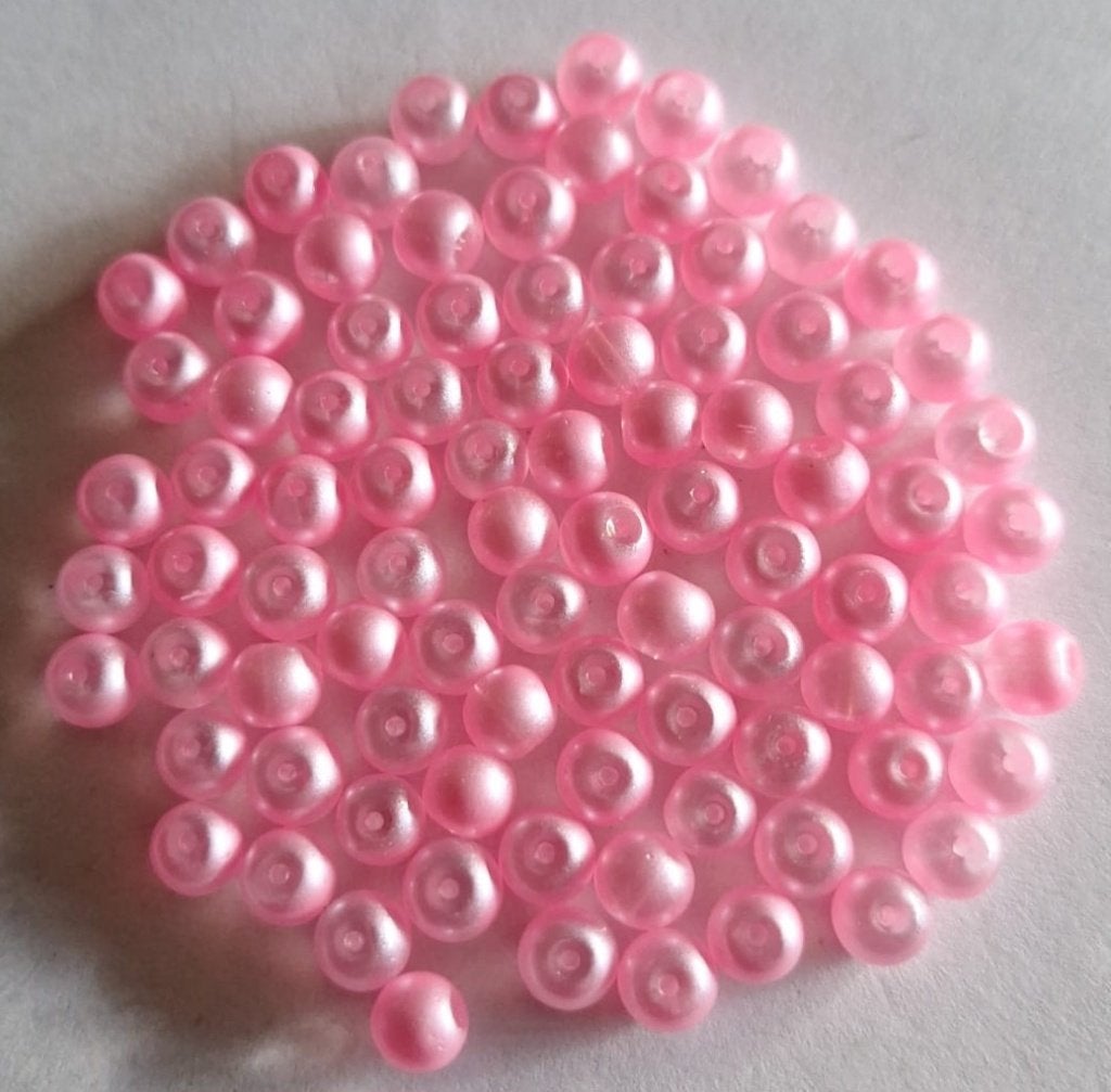 Roze glaskralen 6 mm, Verzenden, Nieuw, Kraal