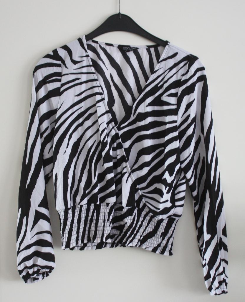 zebra shirt maat s, Zwart, Ophalen of Verzenden, Lange mouw, Maat 36 (S)