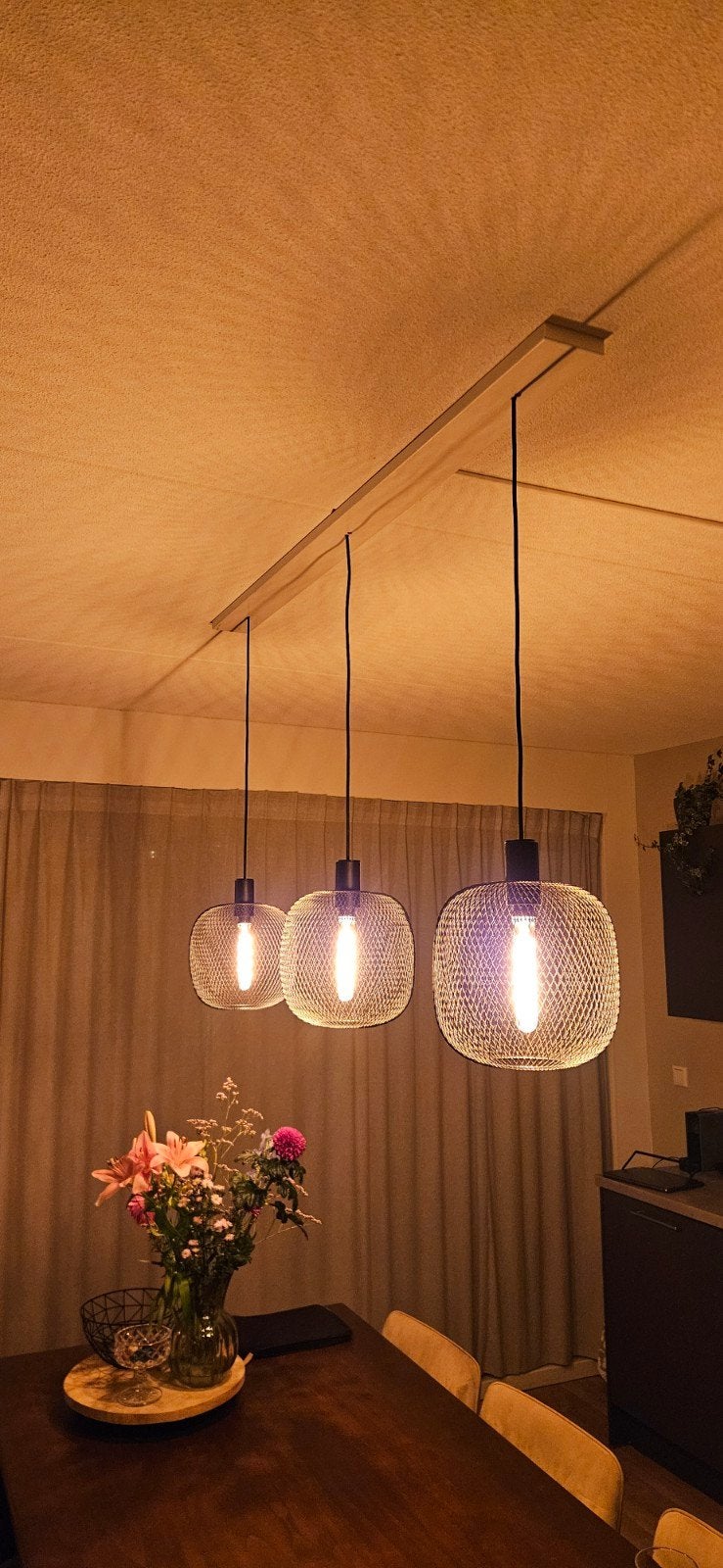 IKEA hanglampen (3 stuks), Ophalen, Modern, Industrieel, E27 (groot), Zo goed als nieuw