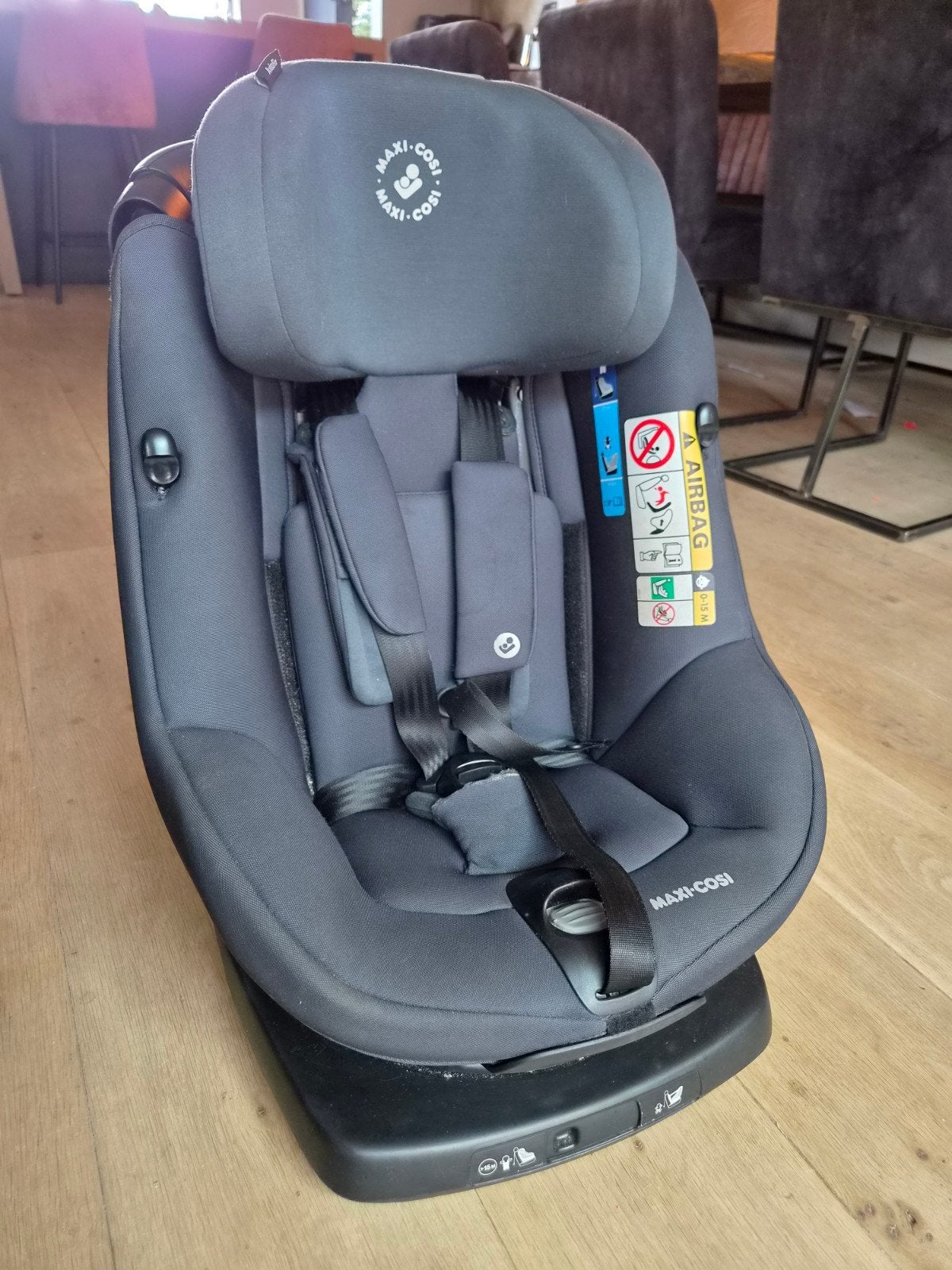 Maxi-Cosi AxissFix autostoel i-size 360 draaibaar - Zo goed, Autogordel of Isofix, 0 t/m 18 kg, Verstelbare rugleuning, Ophalen of Verzenden