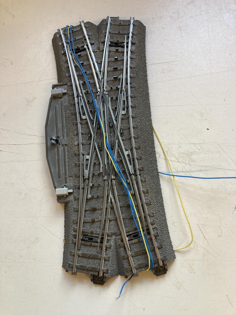 Te Koop Elektrische Vierweg C Rails, Gelijkstroom, Rails, Ophalen of Verzenden, Zo goed als nieuw
