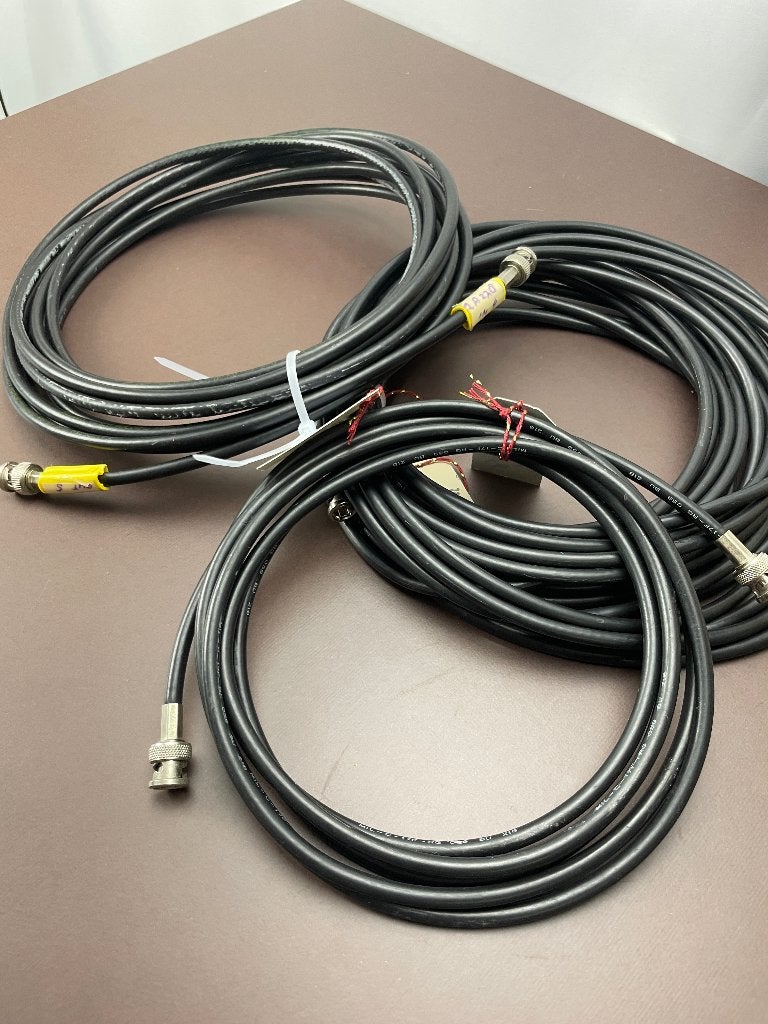 3x Gebruikte lange BNC broadcast video kabel, Ophalen of Verzenden, Gebruikt, 10 meter of meer, Coaxiale kabel