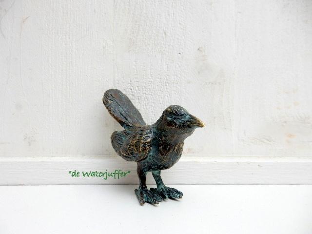 233* Bronzen roodstaart (Boven €75 geen verzendkosten), Ophalen of Verzenden, Nieuw, Overige materialen, Dierenbeeld