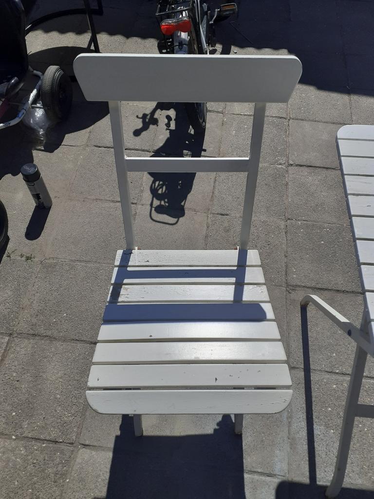 Bistro set, Ophalen