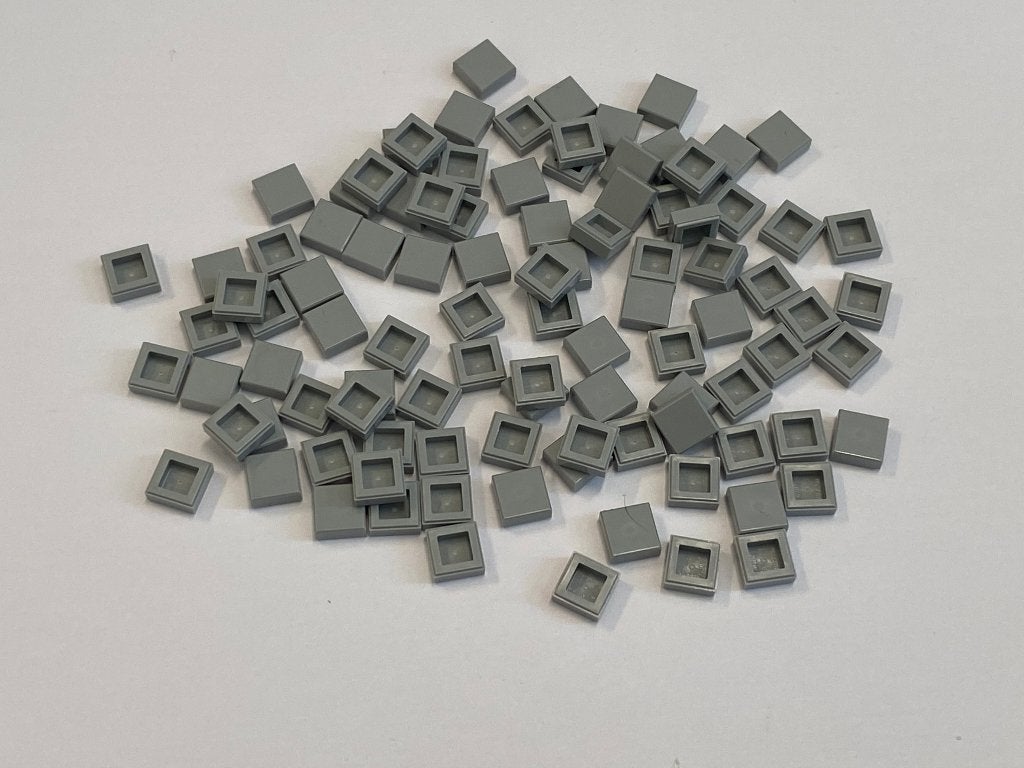 Partij 100x 1x1 Lego tegels in diverse kleuren