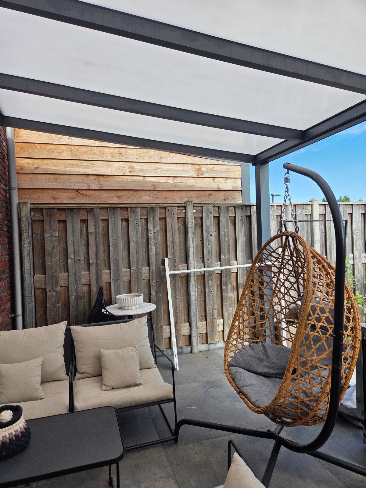 Schommelstoel voor buiten - Gebruikt maar goede staat, Tuin en Terras, Ophalen, Gebruikt, Rotan
