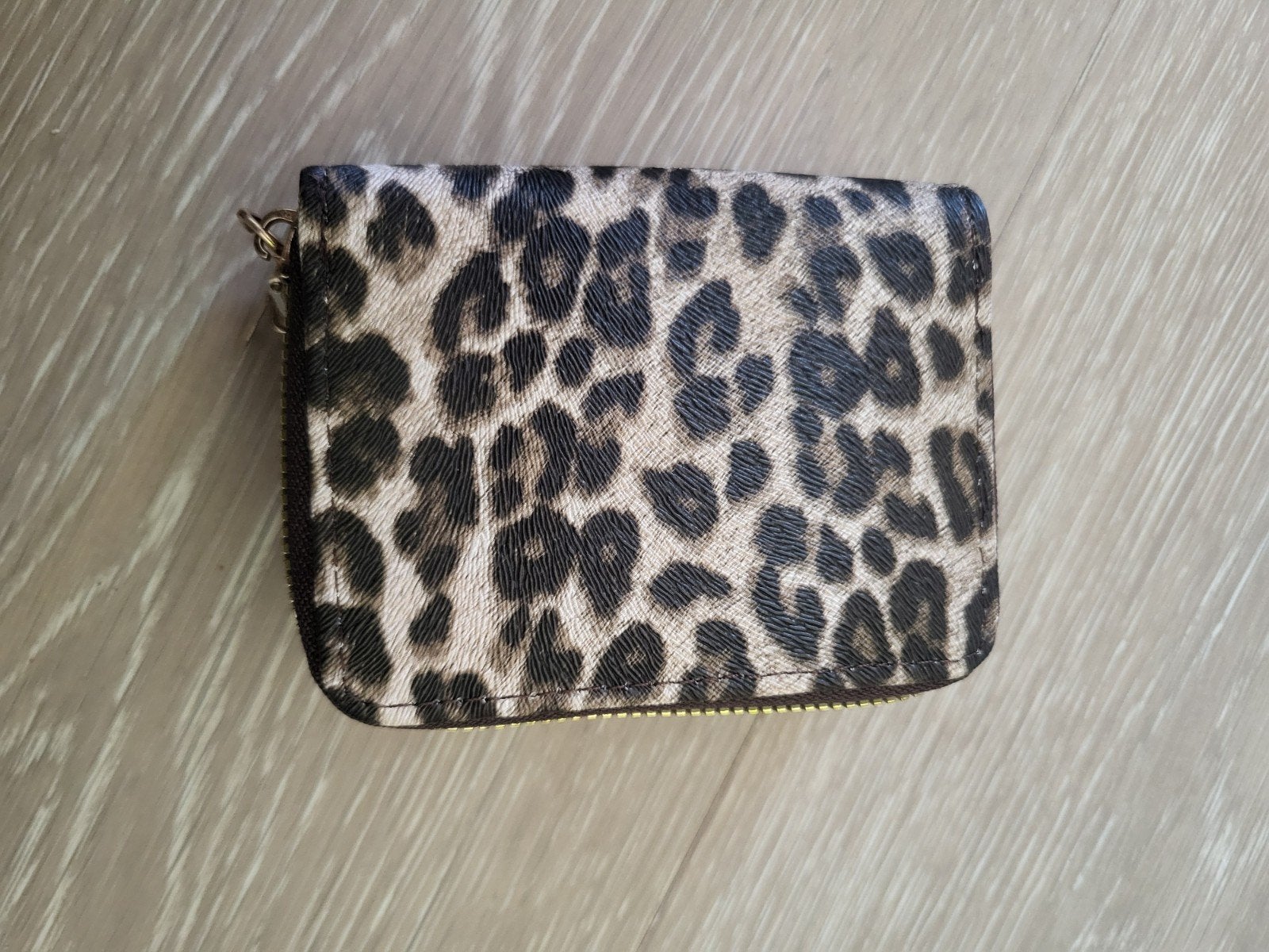 Leopard print portemonnee met rits, Ophalen of Verzenden, Nieuw, Bruin, Overige merken