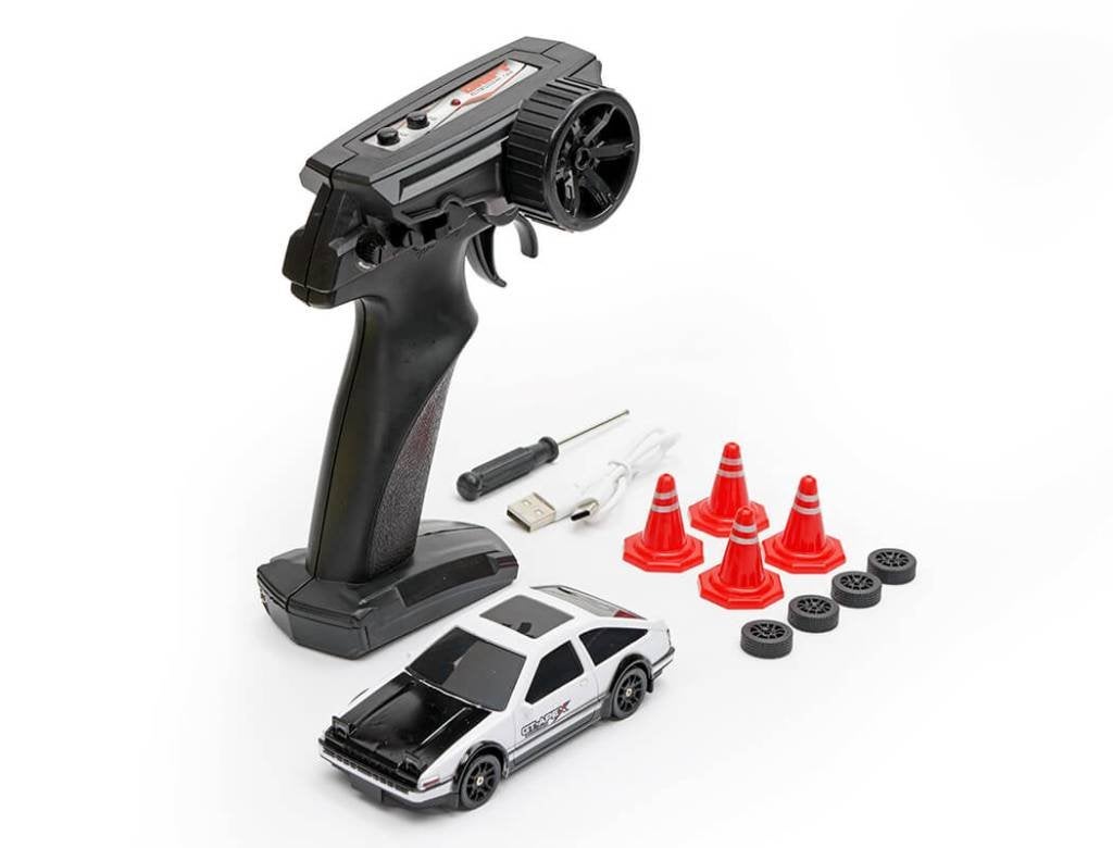 E-ZEE RC 1/43 LIGHTING TRUENO 4WD DRIFT CAR WITH GYRO, Hobby en Vrije tijd, Verzenden, Nieuw, Overige schalen, Auto onroad