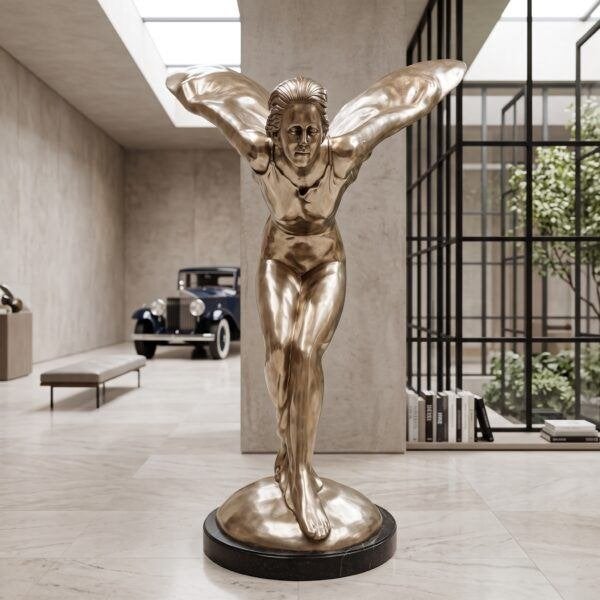 29034 Beeld „Spirit of Ecstasy“ Rolls-Royce Brons 1,75 m, Ophalen, Brons, Beeld