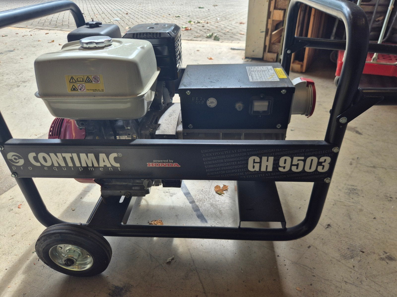 Contimac GH 9503 Aggregaat - 8000 Watt Benzine Generator, Doe-het-zelf en Verbouw, Aggregaten, Ophalen, Zo goed als nieuw, 10 tot 30 kVA