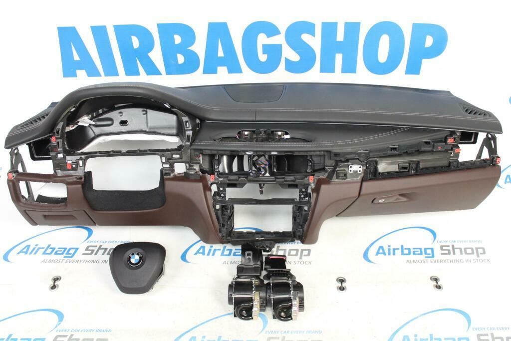 Airbag set Dashboard leer zwart/bruin HUD speaker BMW X6 F16, Gebruikt, Ophalen of Verzenden