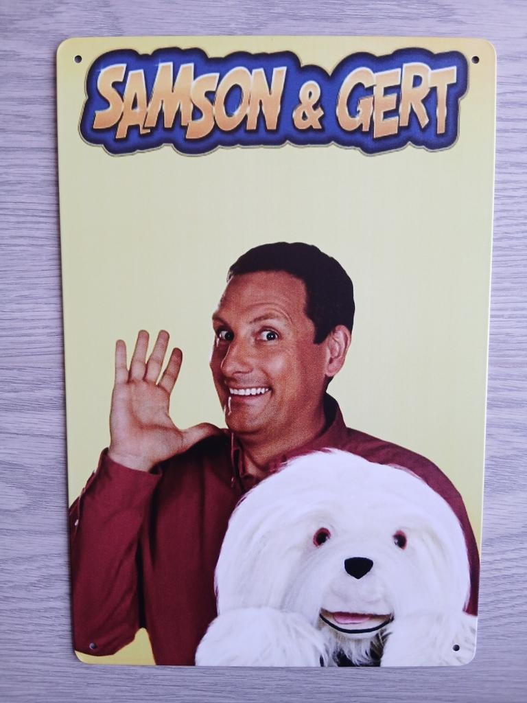 Samson En Gert 20x30 cm Metalen Reclamebord, Ophalen of Verzenden, Nieuw