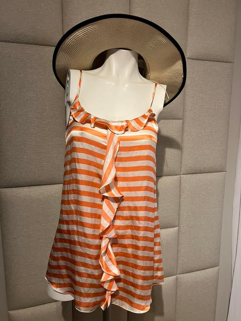 Fairly mooie zijden top/ maat 38/ nieuw, Kleding | Dames, Tops, Maat 38/40 (M), Verzenden, Nieuw, Oranje
