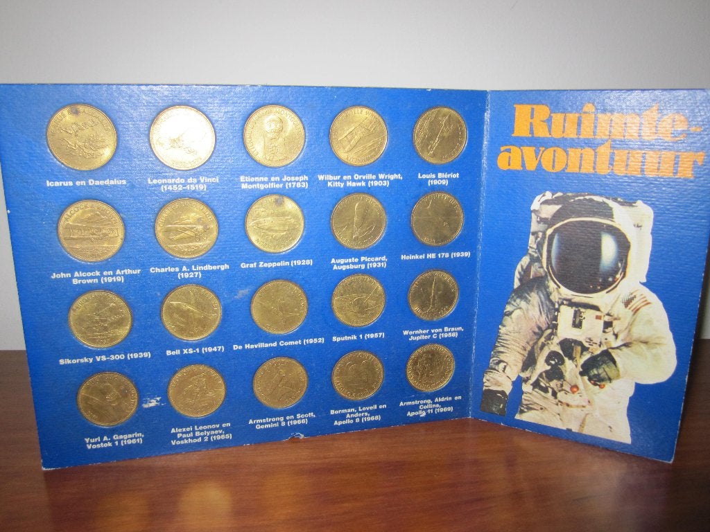 Ruimte avontuur penning verzameling, Postzegels en Munten, Verzenden, Overige materialen, Buitenland