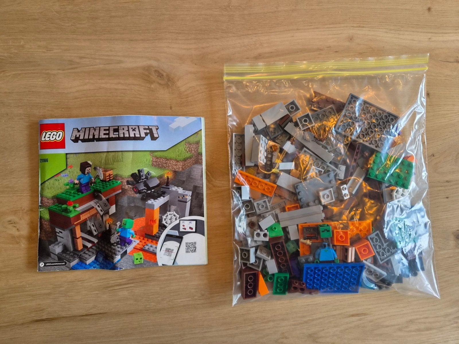 Lego 21166 Minecraft De "verlaten" mijn, Gebruikt, Minecraft, Lego, Compleet