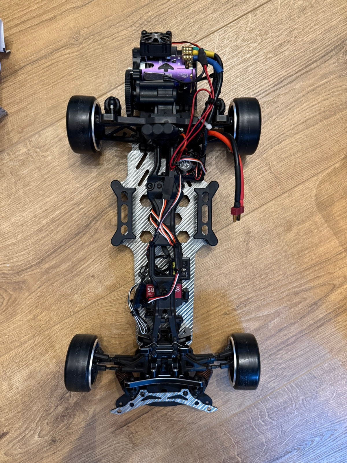 Yokomo RWD drift chassis YD2, Zo goed als nieuw, Schaal 1:10, Auto onroad, RTR (Ready to Run)