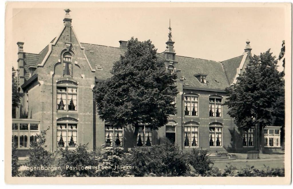 Wagenborgen - Paviljoen "Eben Haezer", Verzenden, 1940 tot 1960, Gelopen, Groningen