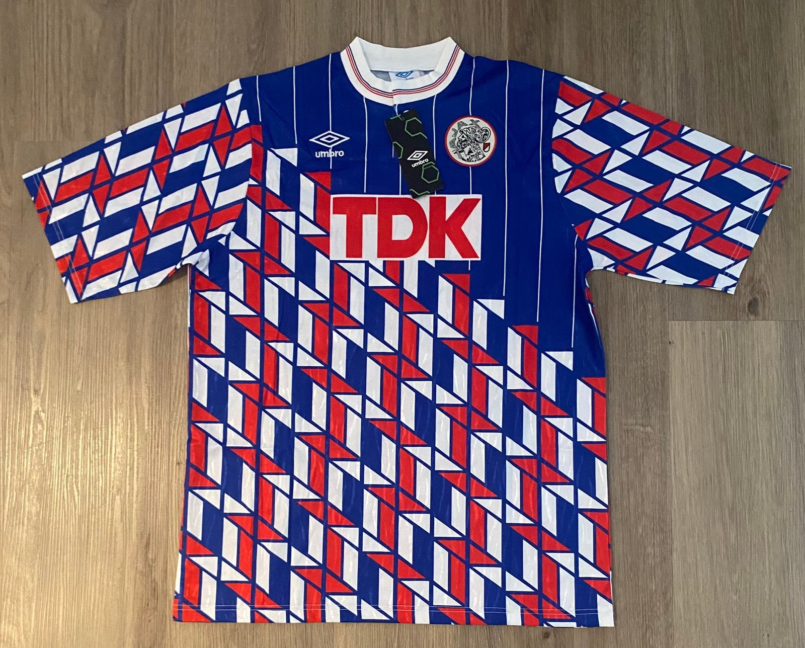 Nieuw retro uitshirt AJAX 89/90 L, Maat L, Ophalen of Verzenden, Nieuw, Shirt