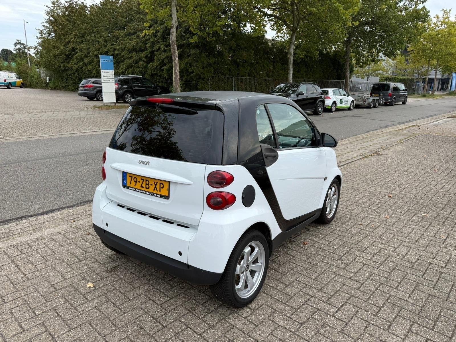 Smart Fortwo coupé 1.0 Pure Automaat, NAP Nette auto, Gebruikt, 18 €/maand, 61 pk, Wit