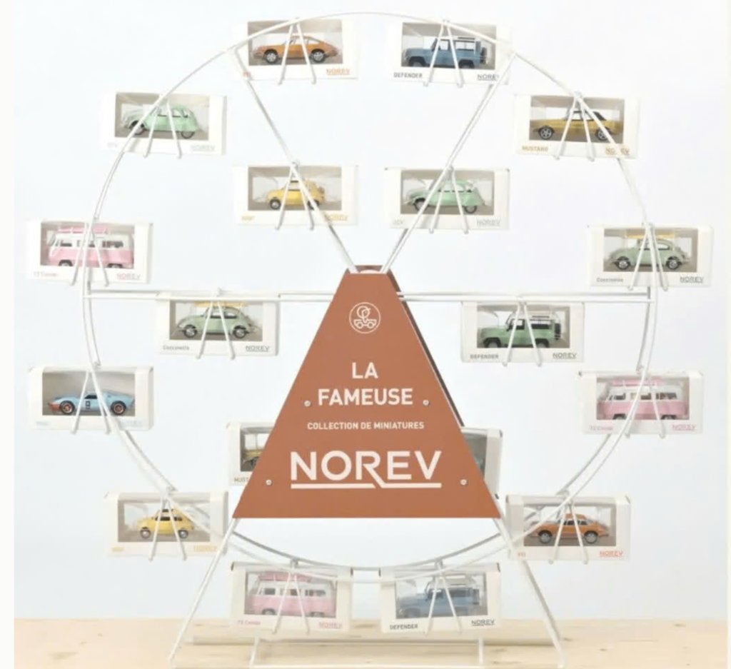 NOREV Draaimolen Display Terracotta voor 18 1/43 jet-cars, Ophalen of Verzenden, Nieuw, Auto, Norev