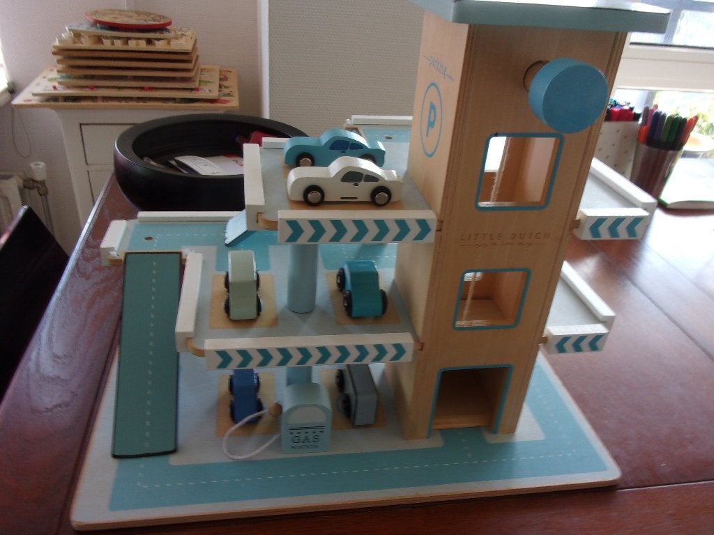 Houten GARAGE met LIFT van Little Dutch, Ophalen of Verzenden, Gebruikt, Overige typen