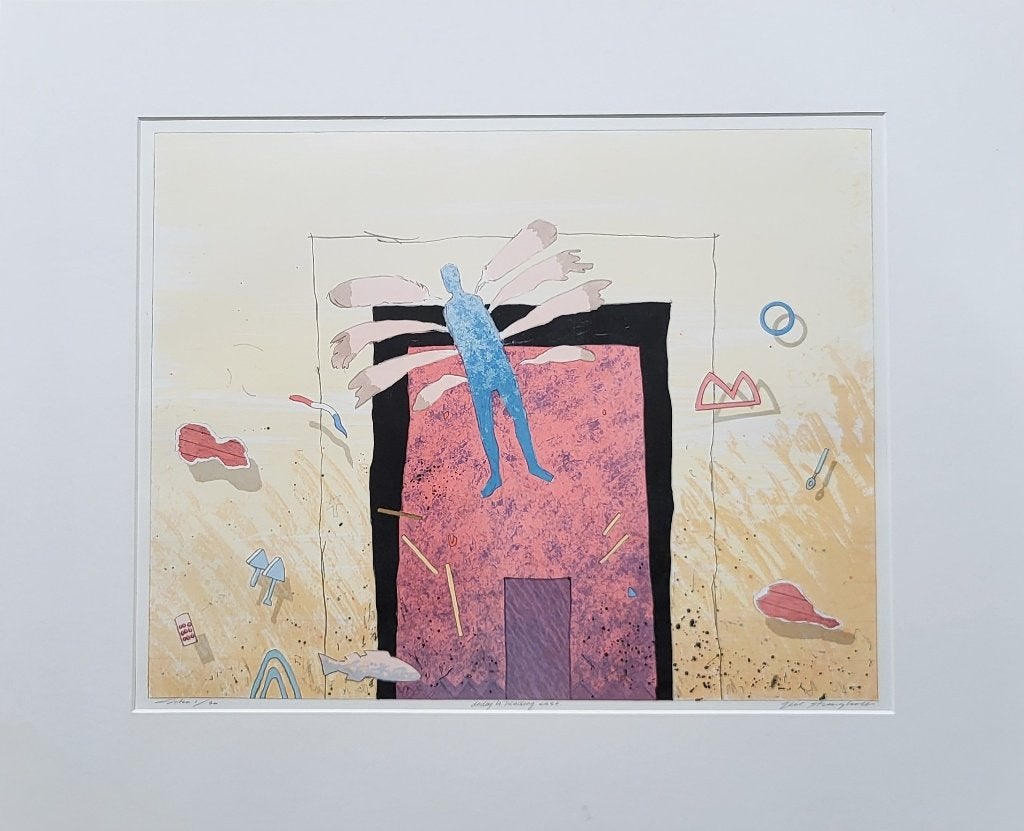 Gert Strengholt zeefdruk "Dodog is Heading East" 1/30, Gelimiteerde oplage, Ophalen, Dieren en Natuur, Lithografie