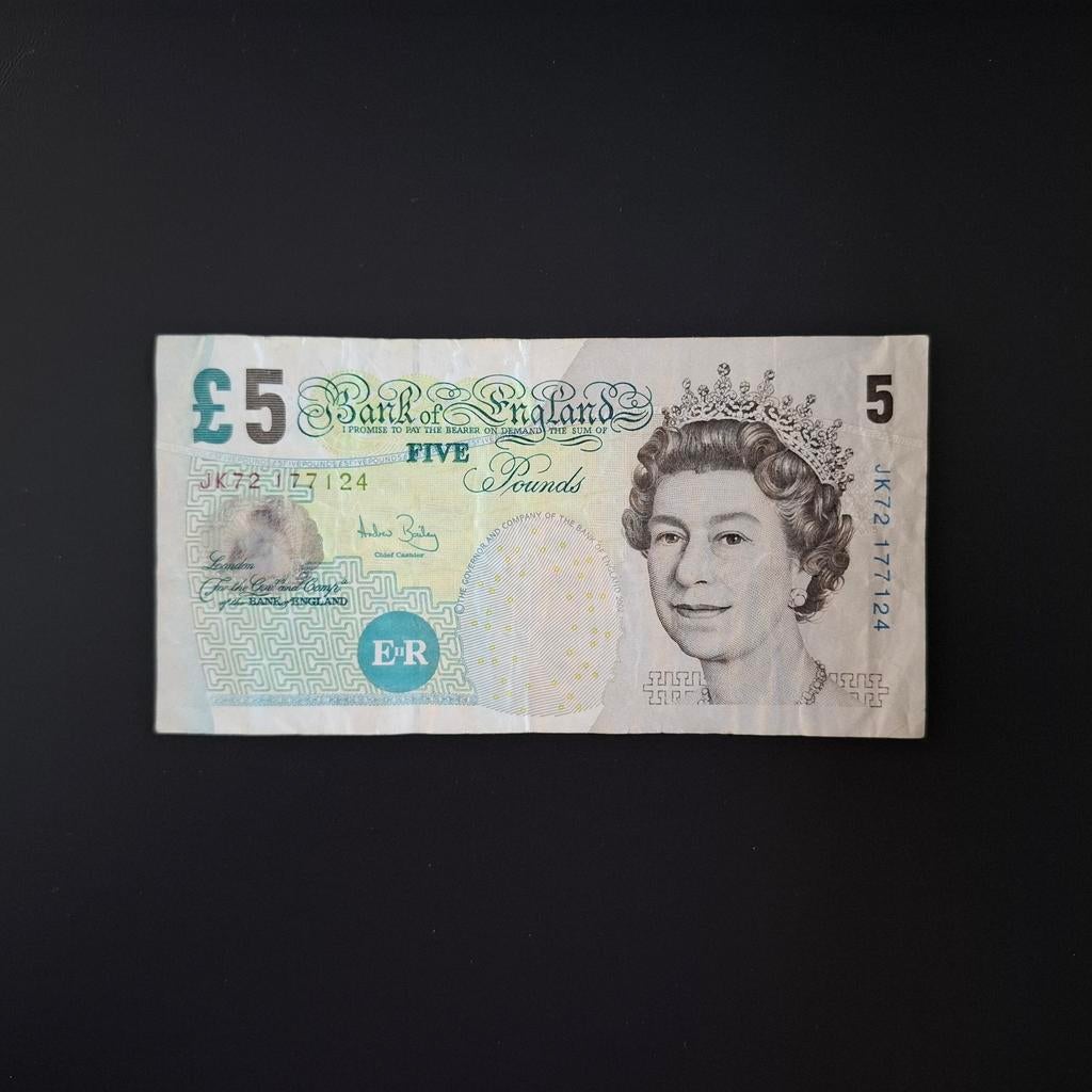 5 pond Groot Brittannië #018, Postzegels en Munten, Bankbiljetten | Europa | Niet-Eurobiljetten, Verzenden, Overige landen, Los biljet