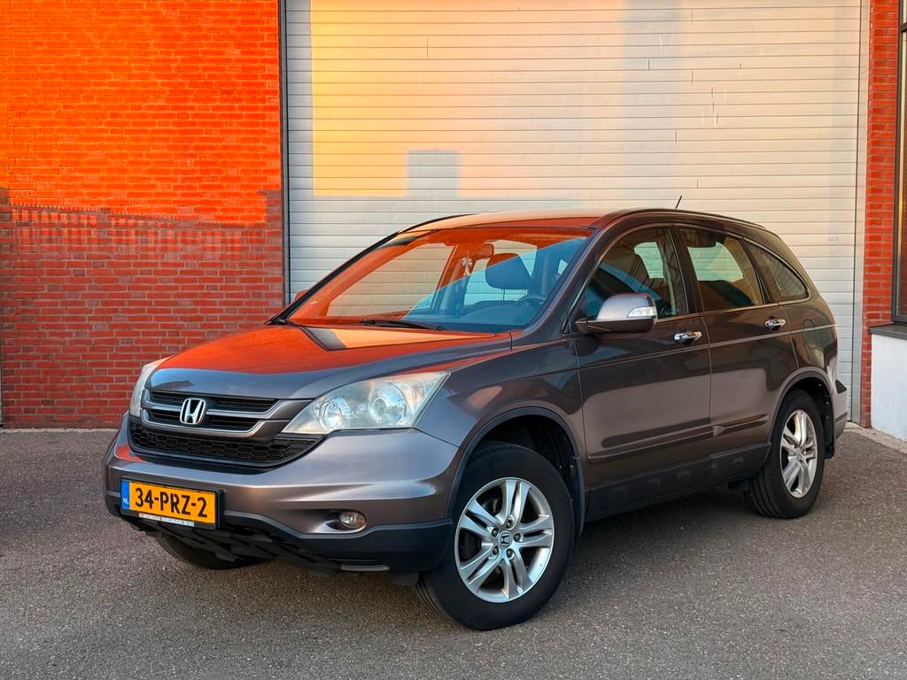 Honda CR-V 2.0i Elegance | NAP | AIRCO | 6 BAK | TREKHAAK, Euro 5, Stof, Gebruikt, Zwart