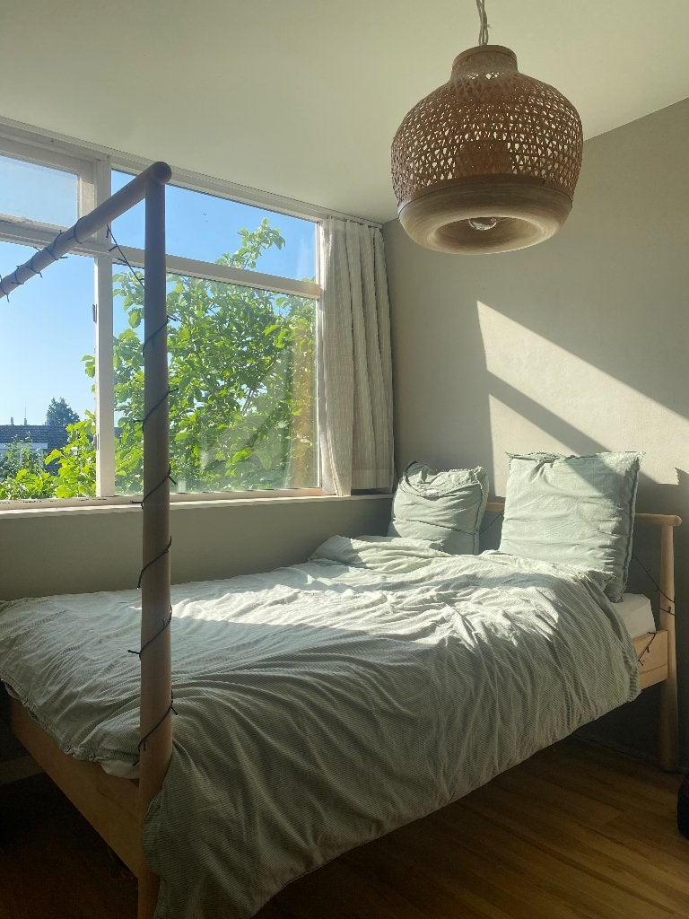 Gjora bed 140x200 cm (nieuwprijs: 200 euro), Ophalen, Bruin, Tweepersoons, Scandinavisch