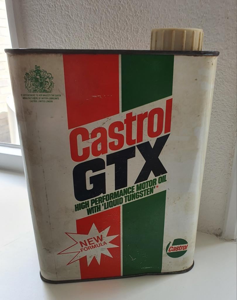 Castrol olieblik in mooie staat 2,5 liter, Ophalen of Verzenden, Zo goed als nieuw, Overige