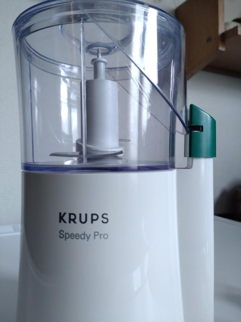 Krups Speedy Pro stand alone hakmolen/blender/pureren zgan, Nieuw, Ophalen of Verzenden, Vaatwasserbestendig, Minder dan 1 liter