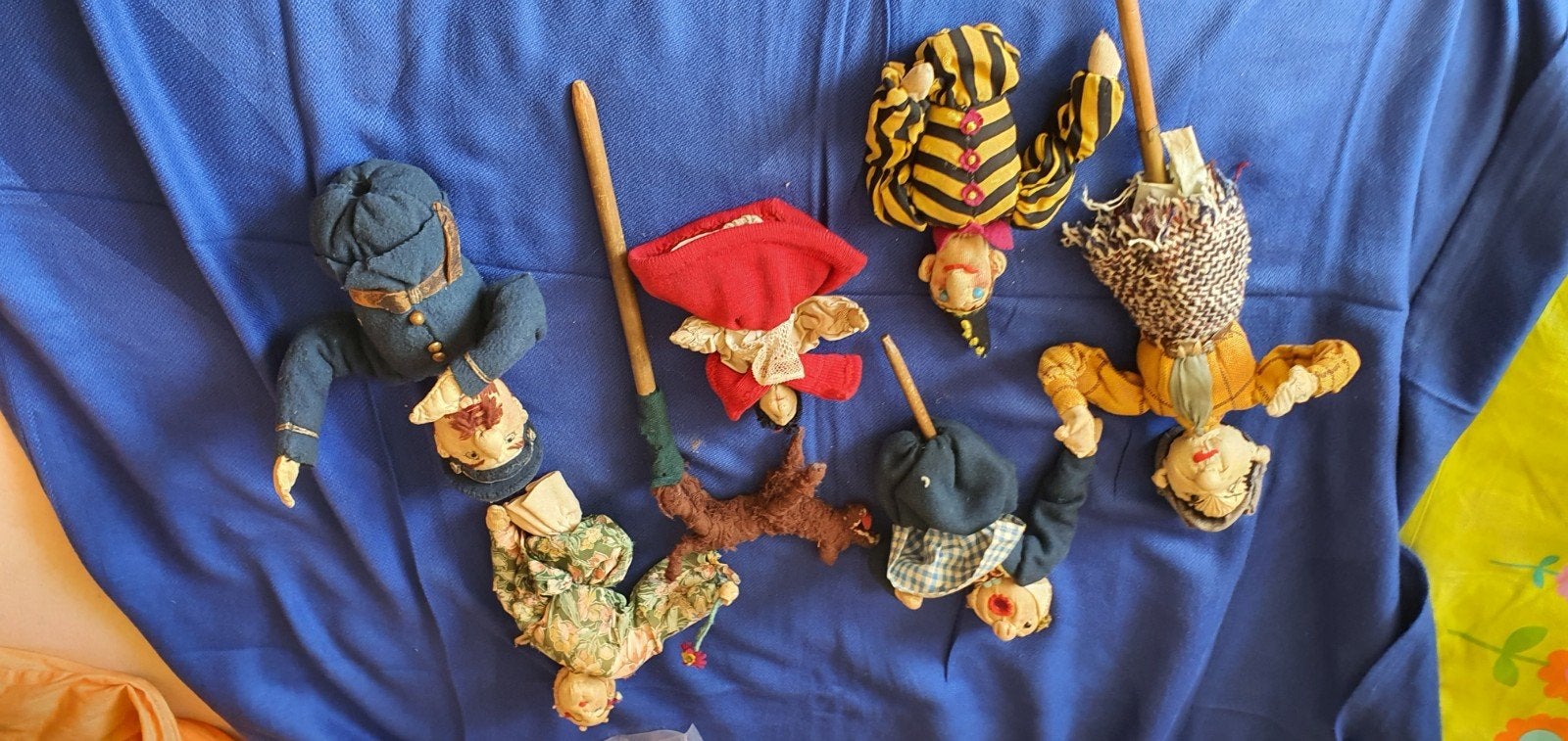 handgemaakte poppenkastpoppen / stokpopp, Ophalen of Verzenden
