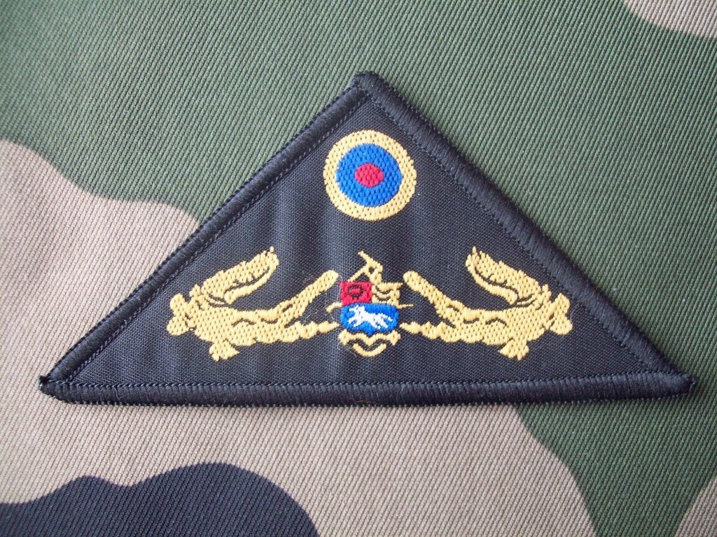 Baret embleem mariniers Venezuela, Verzamelen, Verzenden, Marine, Amerika, Embleem of Badge