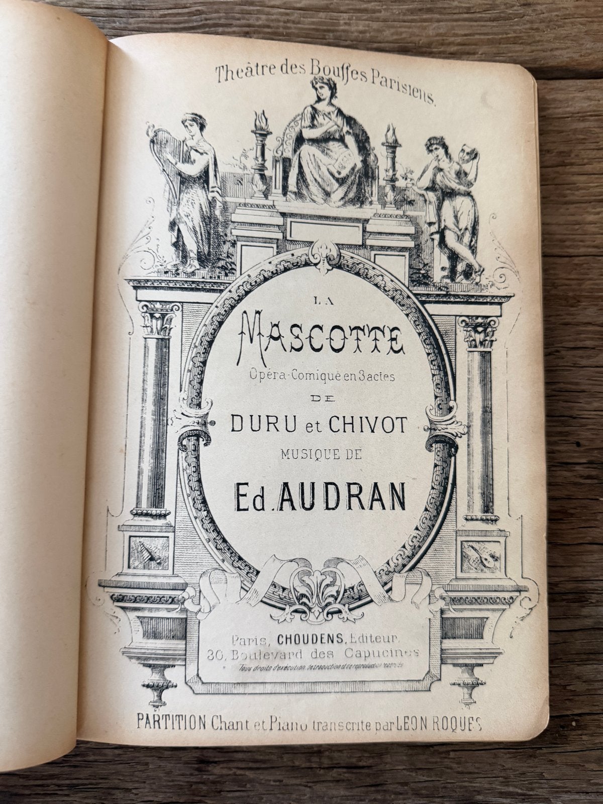 Antiek Muziekboek: La Mascotte - Audran (Piano & Zang), Gebruikt, Klassiek, Ophalen of Verzenden, Artiest of Componist