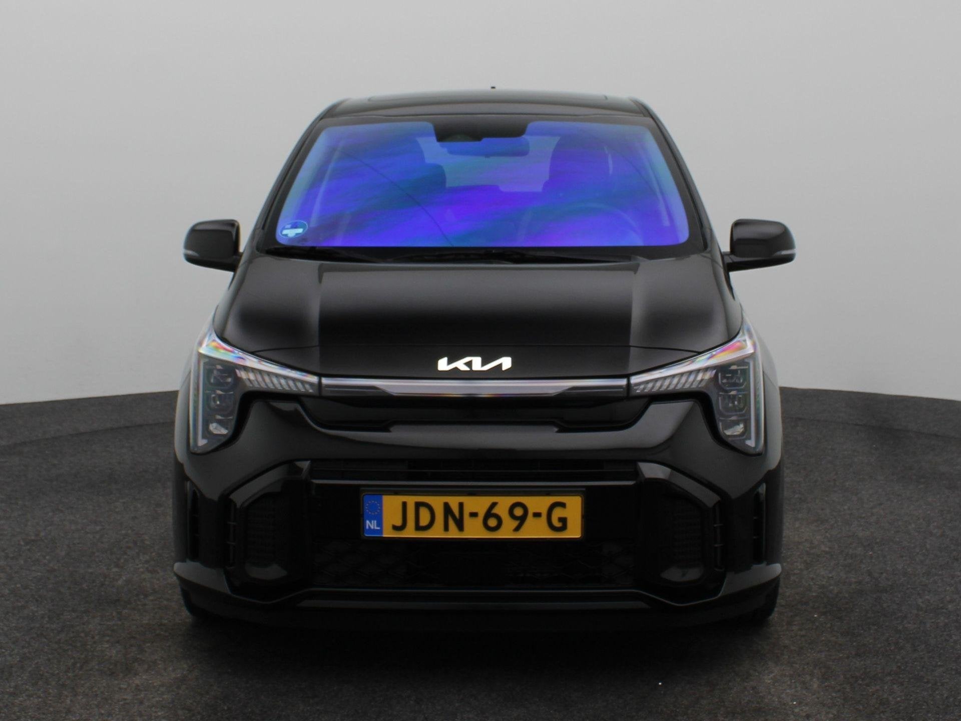 Kia Picanto 1.0 DPI GT-Line Eerste eigenaar | 17 inch | Open, Auto's, Euro 6, 4 stoelen, Zwart, Origineel Nederlands